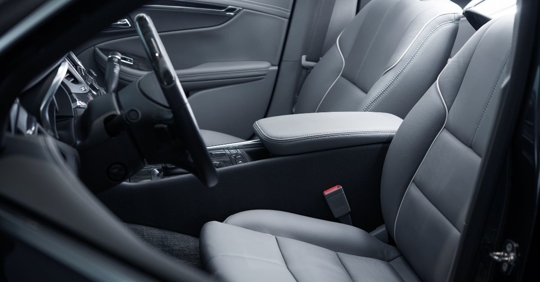 the interior of a car