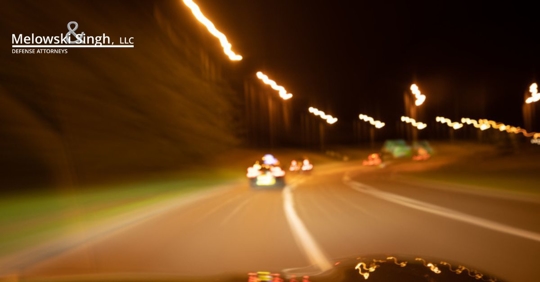 Driving while impaired blurry